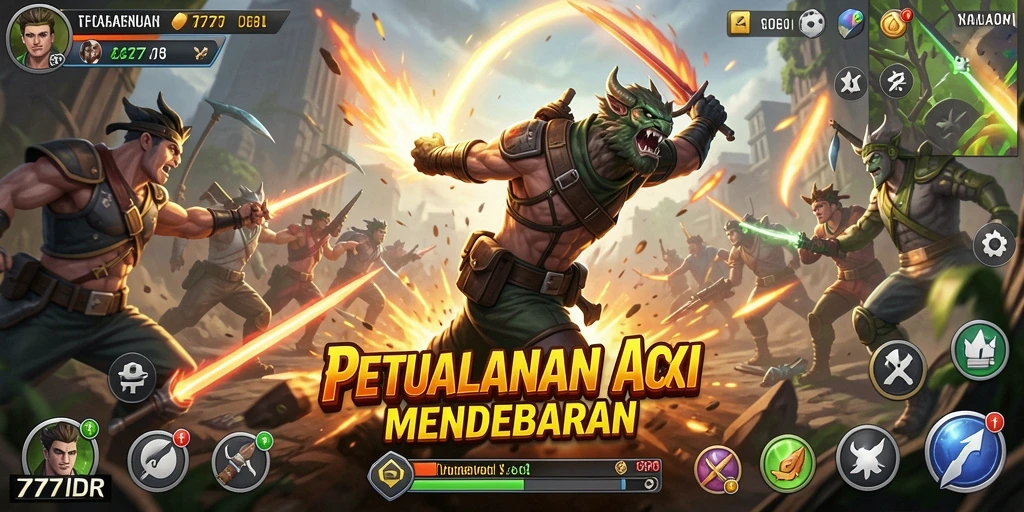 Screenshot gameplay 777IDR menunjukkan aksi seru yang mendebarkan.