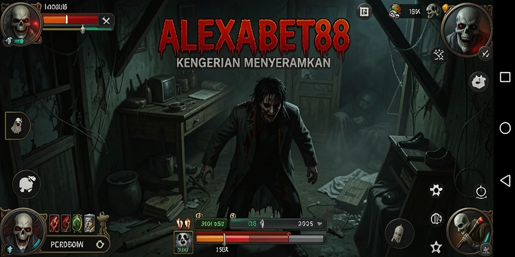 Tangkapan layar utama ALEXABET88 menampilkan suasana mencekam dalam permainan.