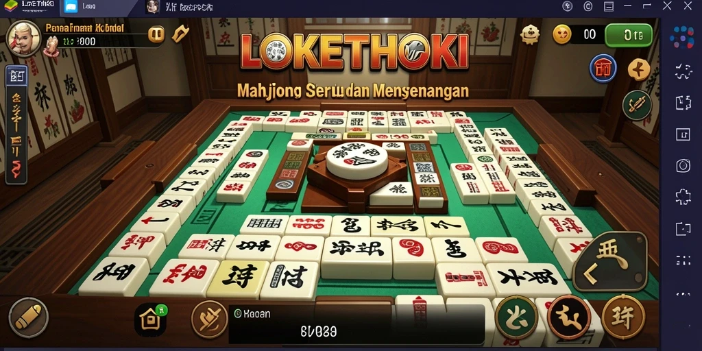 Screenshot utama menampilkan gameplay seru dari LOKETHOKI.