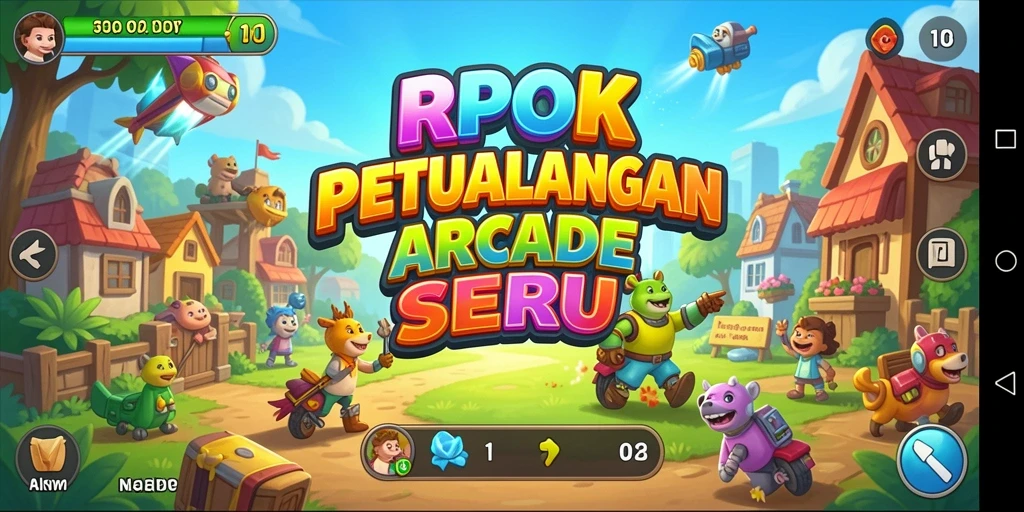 Screenshot menunjukkan aksi seru dan gameplay RPOK yang menantang.