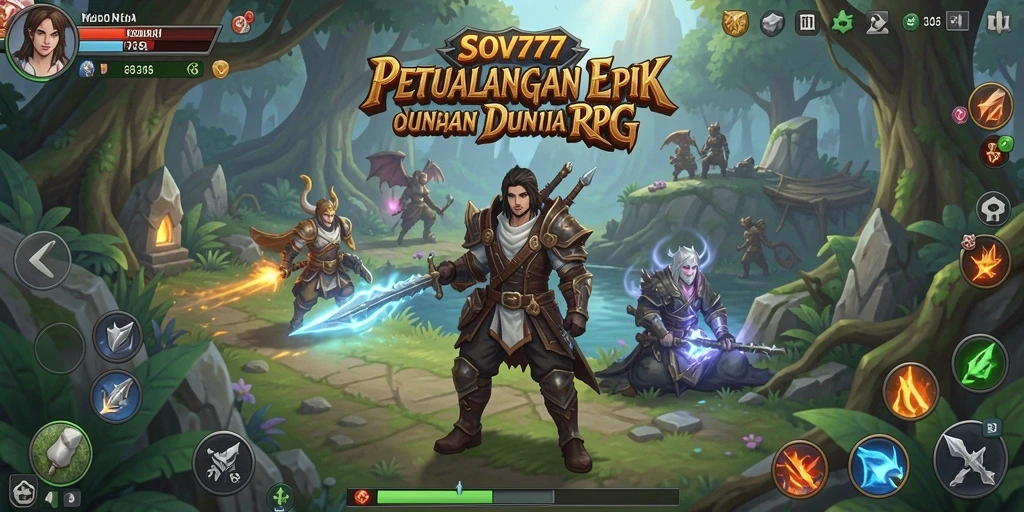 Tampilan gameplay SOV777 yang mengesankan dan penuh aksi RPG.