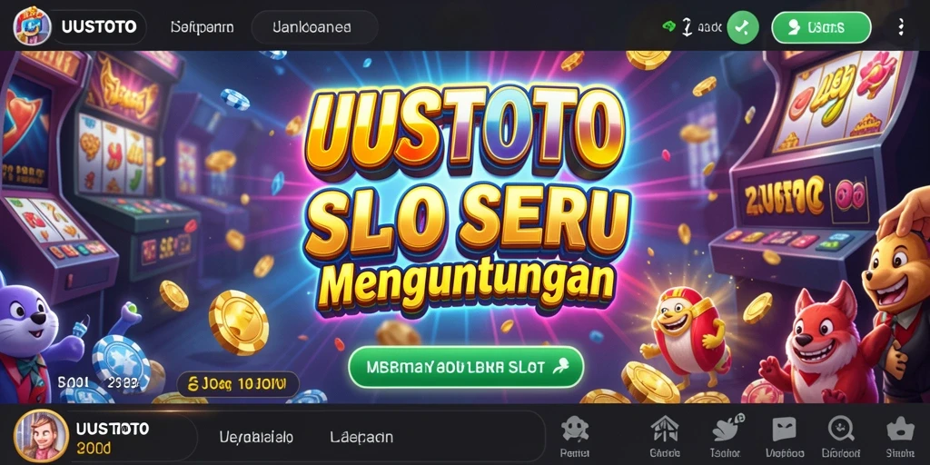Screenshot utama UUSTOTO menampilkan gameplay slot yang seru dan menarik.