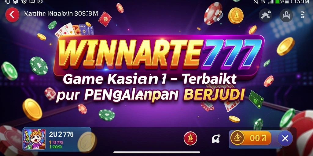 Tampilan gameplay menarik dari WINRATE777 dengan suasana kasino yang autentik.