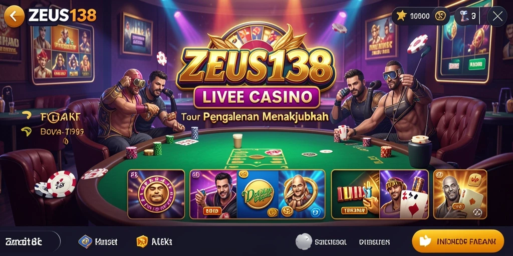 Tampilan gameplay menarik di ZEUS138 Live Casino.