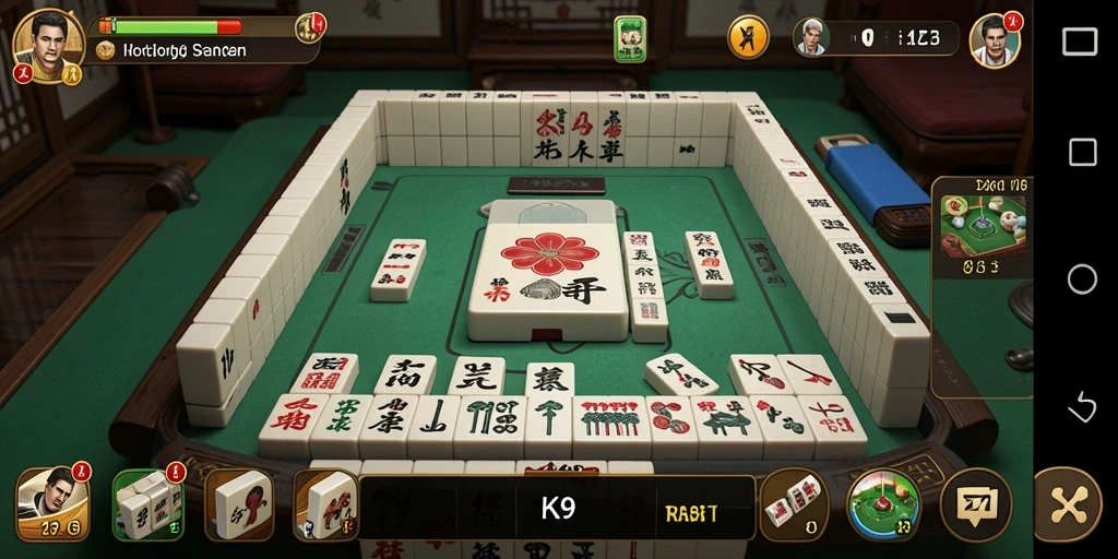 Tampilan gameplay menarik dari ZK9 yang menghadirkan Mahjong seru.